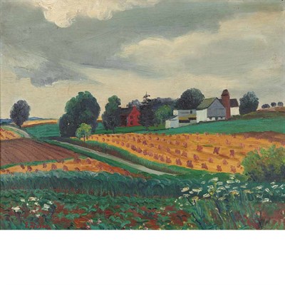 Lot 53 - Ernest Fiene American, 1894-1965 Pennsylvania...