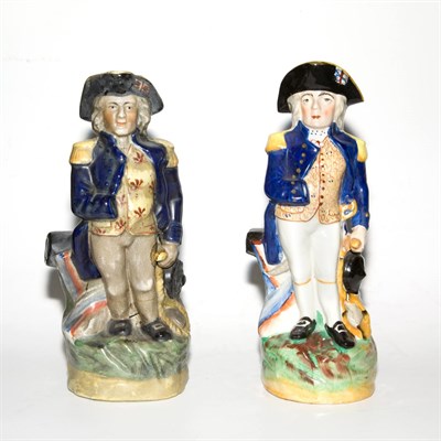 Lot 333 - Two Porcelain Figures of Wellington; Together...