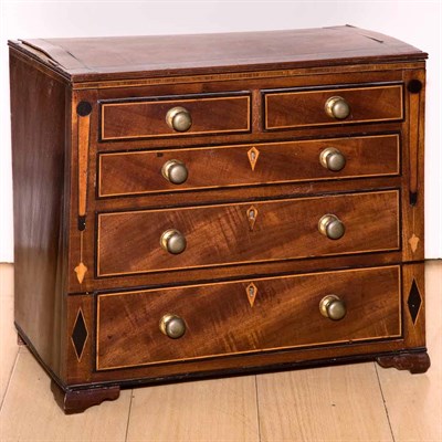 Lot 343A - Two Miniature Chest of Drawers Height of...