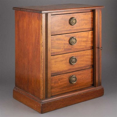Lot 345 - Neoclassical Style Fruitwood Miniature Chest...