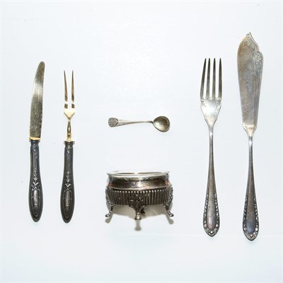 Lot 366 - Three Box Sets of Silver and Silver Plated...