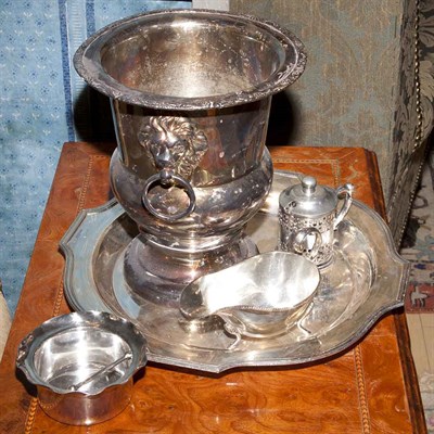 Lot 398 - Group of Silver Plated Table Articles