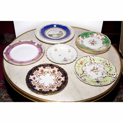 Lot 409 - Group of Ten English and Continental Porcelain...
