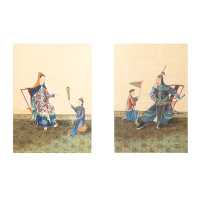 Lot 416 - Pair of Framed Asian Paintings on Paper