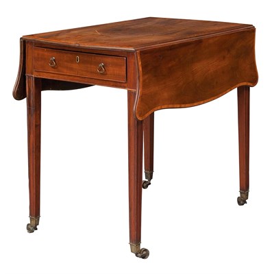 Lot 314 - George III Satinwood Banded Mahogany Pembroke...