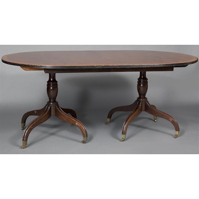 Lot 249 - George III Style Mahogany Double-Pedestal...