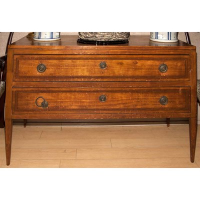 Lot 493 - Louis XVI Style Fruitwood Commode Height 32...