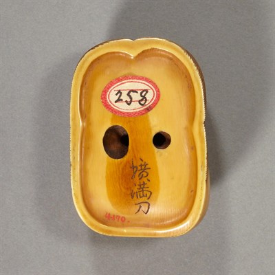 Lot 262 - Japanese Ivory Mask Netsuke 19th Century...