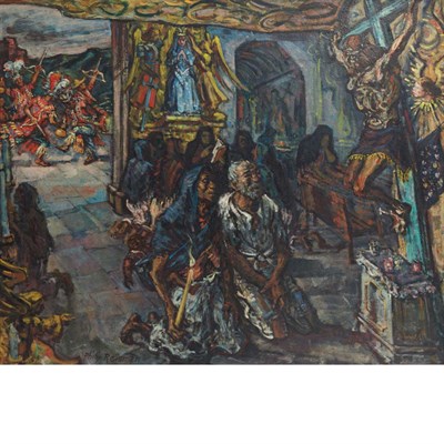 Lot 75 - Philip Reisman American, 1904-1992 Saint's Day,...