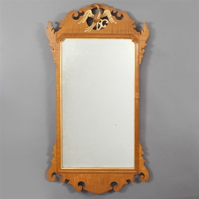 Lot 95 - Chippendale Style Parcel Gilt Figured Maple...