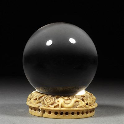 Lot 97 - Rock Crystal Sphere Colorless and transparent,...