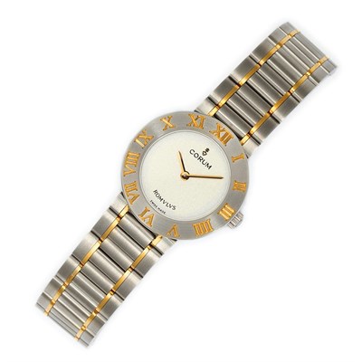 Lot 389 - Lady's Two-Tone Stainless Steel Wristwatch, Corum