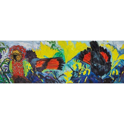 Lot 234 - Hunt Slonem American, b. 1951 Hawks Head...