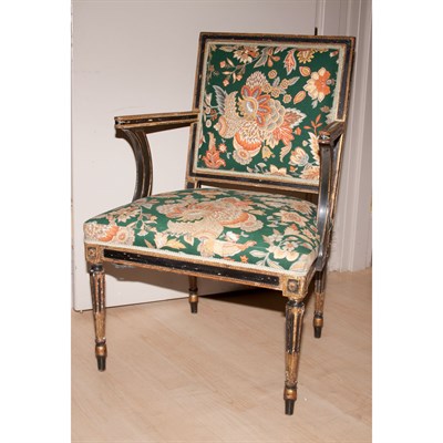 Lot 145A - Louis XVi Style Painted Fauteuil