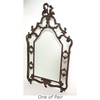 Lot 303 - Pair of Italian Style Painted Wood Mirrors...