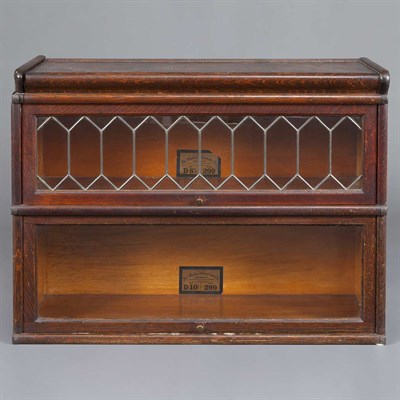 Lot 92 - English Oak Barrister's Bookcase Height 25...