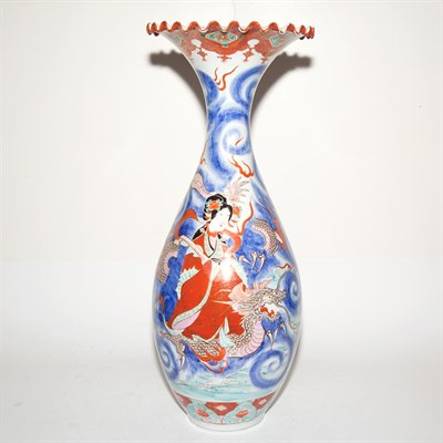 Lot 230 - Japanese Porcelain Vase Height 24 1/2 inches.