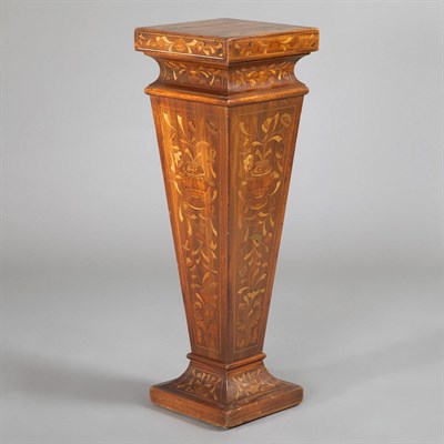 Lot 313 - Dutch Marquetry Inlaid Mahogany Pedestal...