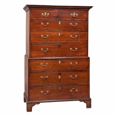 Lot 309 - George III Mahogany Chest on Chest 19th...