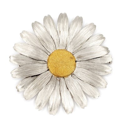Lot 386 - Two-Color Gold Flower Clip-Brooch, Gianmaria Buccellati