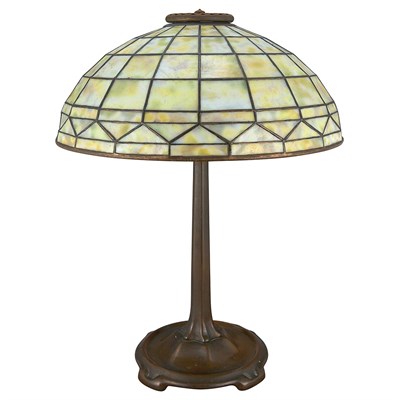 Lot 551 - Tiffany Studios Bronze and Leaded Favrile...