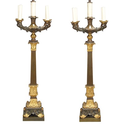 Lot 169 - Pair of Louis Philippe Style Gilt and...