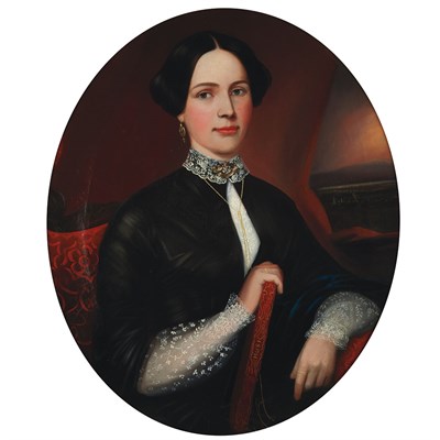 Lot 1 - American School 19th Century Portrait of a...