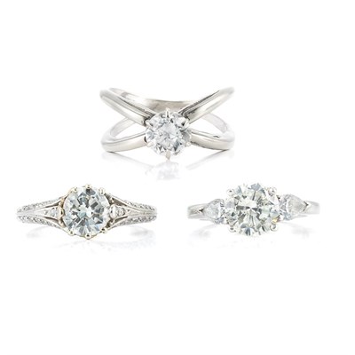 Lot 266 - Three Diamond Rings