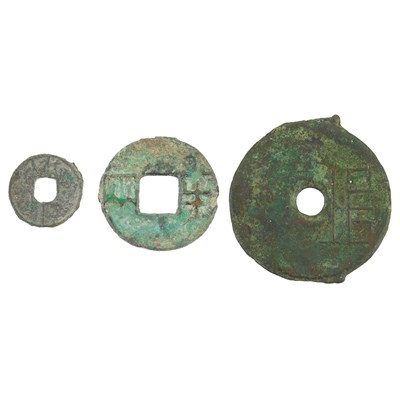 Lot 136 - China, Chou Hsi Han Dynasty Rounds Group of...