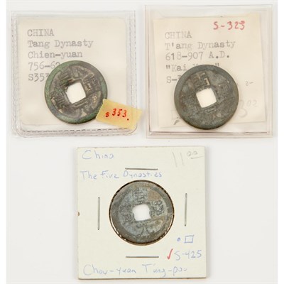 Lot 139 - China, Tang Dynasty Rounds Group of...