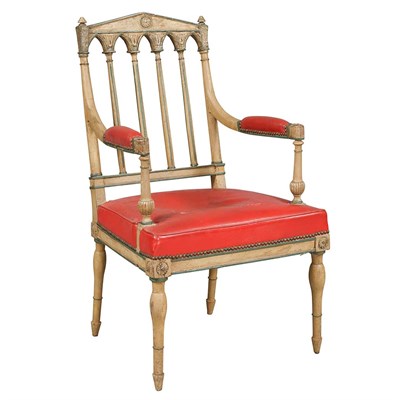 Lot 390 - Directoire Painted Armchair Circa 1800 The...
