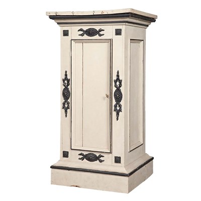 Lot 380 - Continental Neoclassical Painted Pedestal...