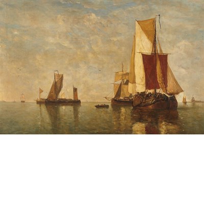 Lot 8 - Paul Jean Clays Belgian, 1819-1900 Shipping in...
