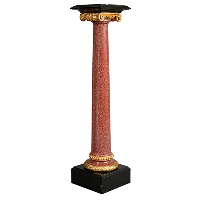 Lot 304 - Neoclassical Style Marble Top Faux Porphyry...