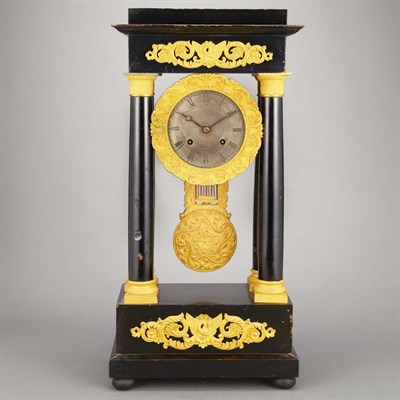 Lot 474 - Napoleon III Gilt-Metal Mounted Black Painted...