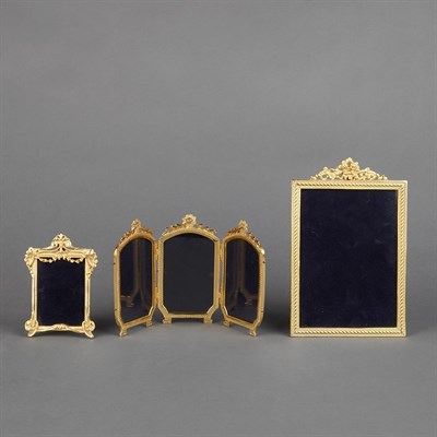 Lot 375 - Three Gilt-Metal Picture Frames