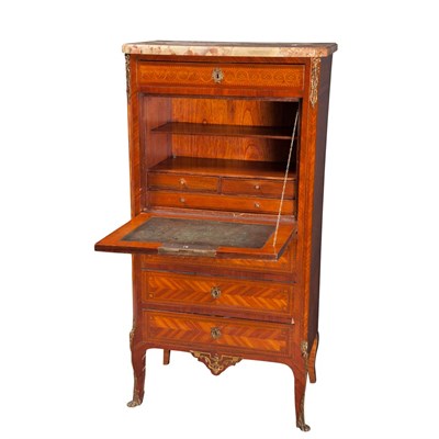 Lot 680 - Louis XVI Style Gilt-Metal Mounted Parquetry...