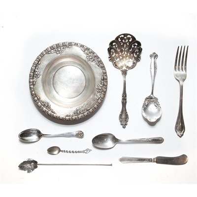 Lot 259 - Group of Sterling Silver Flatware Articles...