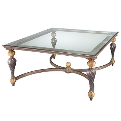 Lot 169 - Silvered and Gilt-Wood Low Table Height 18...