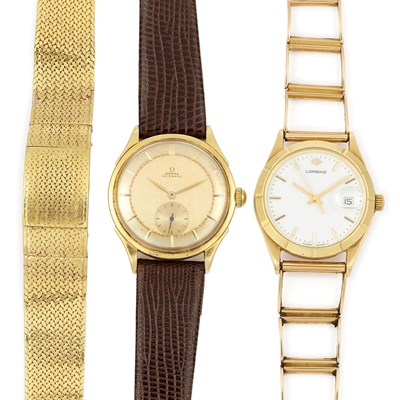 Lot 576 - Two Gentleman's Gold Wristwatches and Lady's Bracelet-Watch