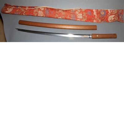 Lot 11 - Japanese Katana 18th/19th Century Suguha hamon,...