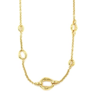Lot 496 - Long Gold Chain Necklace, Gucci