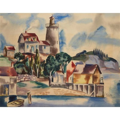 Lot 296 - Jan Matulka American, 1890-1972 (i) Bar Harbor...