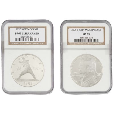 Lot 321 - United States NGC Graded Dollar Group Lot of...