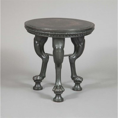 Lot 171 - Neo-Grec Style Black Patinated-Bronze Side...
