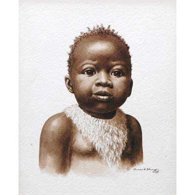 Lot 15 - Gerard Bhengu South African, 1910-1990...