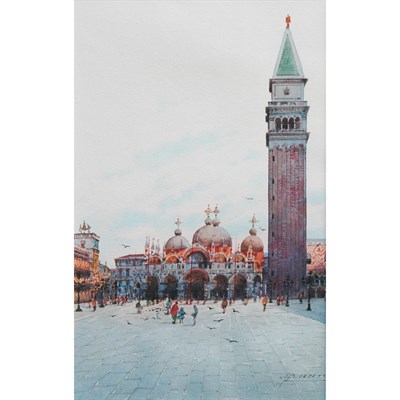 Lot 15 - Andrea Biondetti Italian, 1851-1946 Views of...