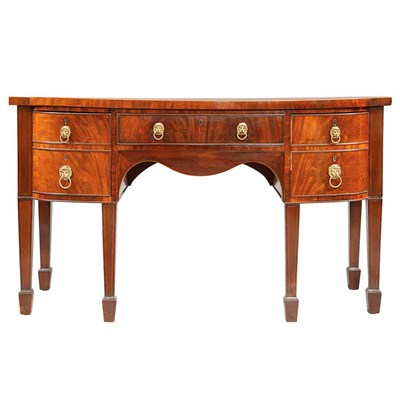 Lot 466 - George III Mahogany Bow Front Sideboard Circa...