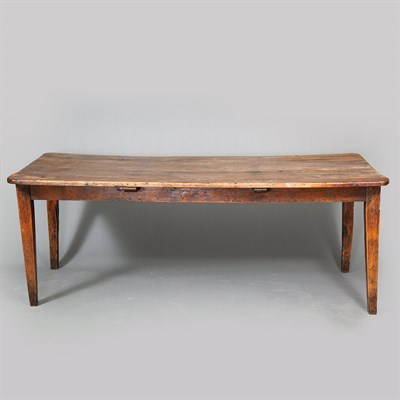 Lot 333 - English Stained Wood Farm Table Height 29...