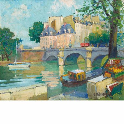 Lot 100 - Constantine Kluge French, 1912-2003 Le Pont...
